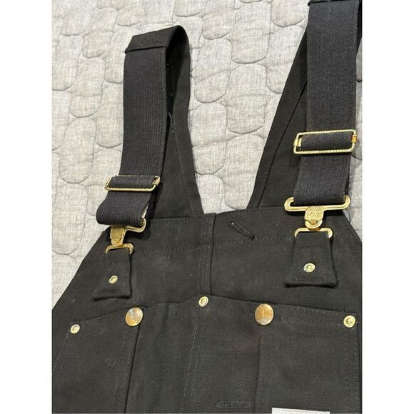 Men’s black Carhartt hooded coat and bib overalls. Size XL/38/32 - Picture 11 of 16